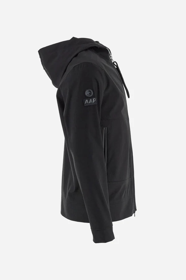 La Martina Men's Hooded Soft-shell Jacket | Black