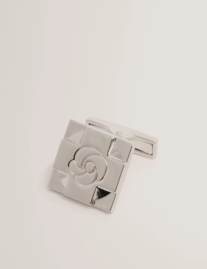 Ted Baker Rosemel Rose Cufflinks and Tie Bar Set | Silver