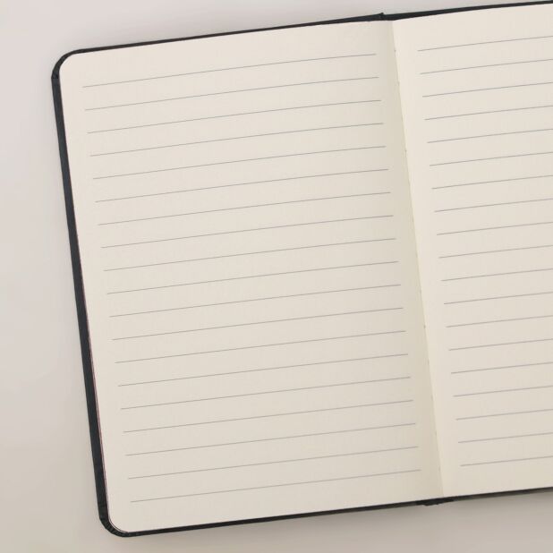 Ted Baker Garald Printed A6 Notebook with Pen | Black