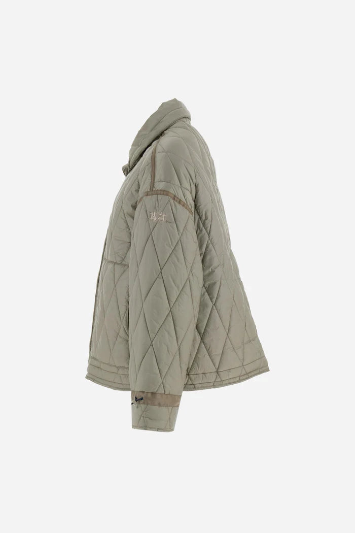 La Martina Women’s Quilted Husky Jacket Iridescent Nylon | Taupe
