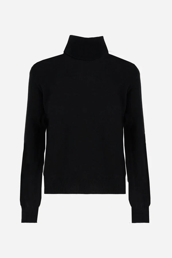 La Martina Men's Wool High Neck Jumper | Black