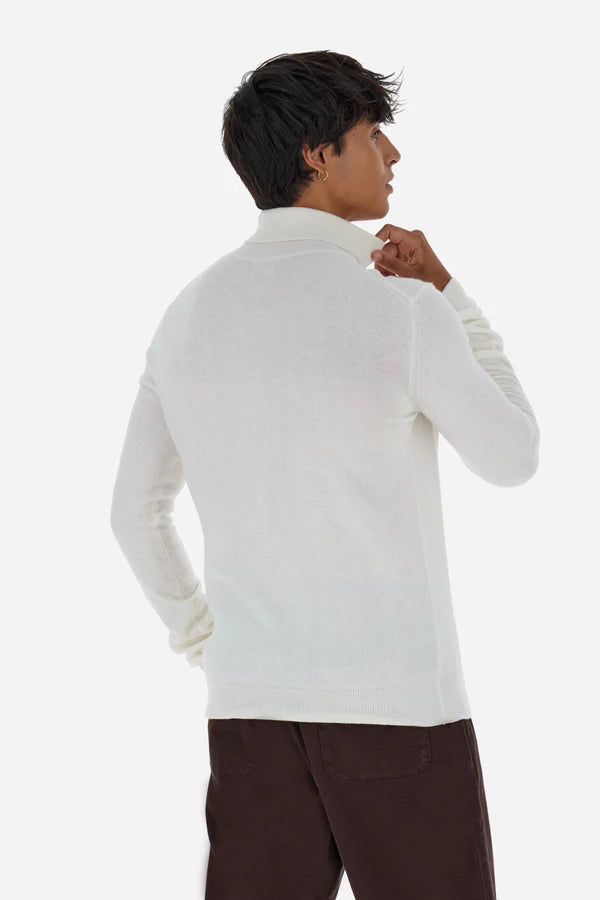 La Martina Men's Wool High Neck Jumper | Off White