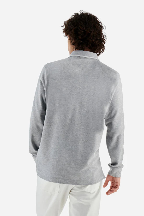 La Martina Men’s Polo Stretch Piqué Heraldic | Light Grey