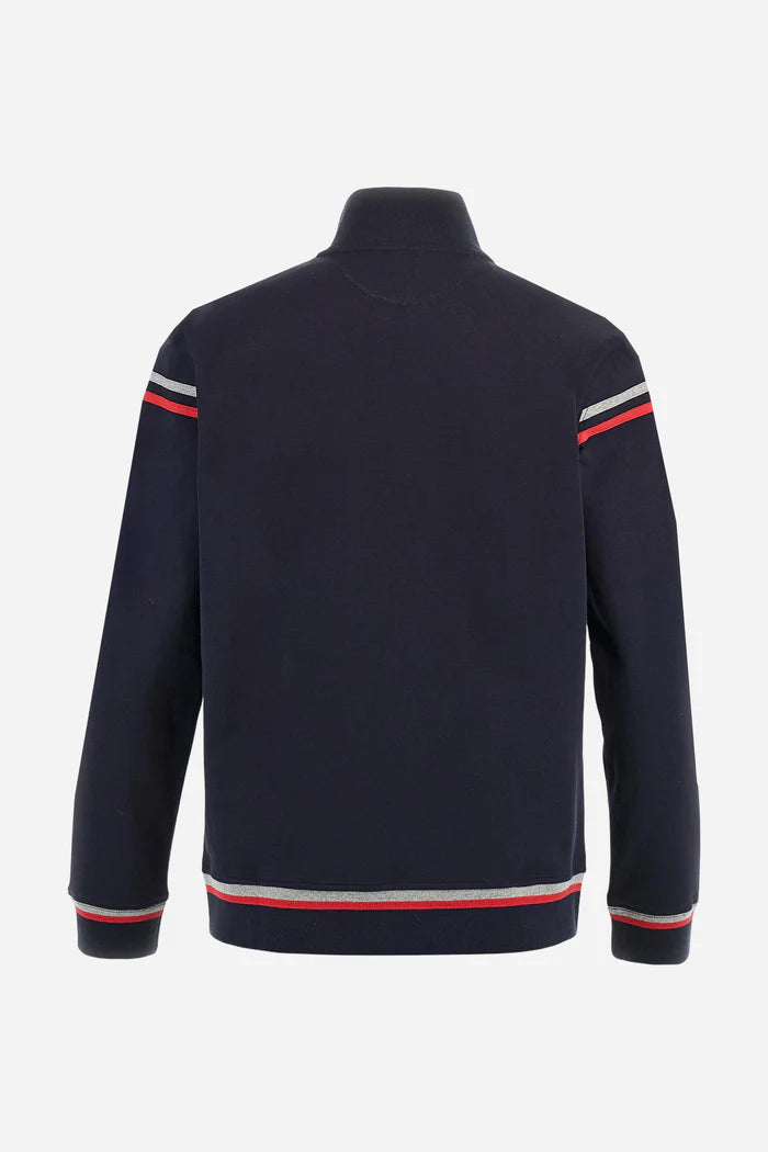 La Martina Men's full-zip Cotton Argentina VS England Sweatshirt | Navy