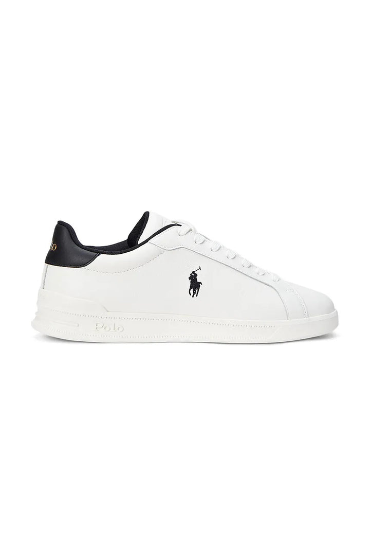Ralph Lauren Men's Low Top Sneakers | White/Black