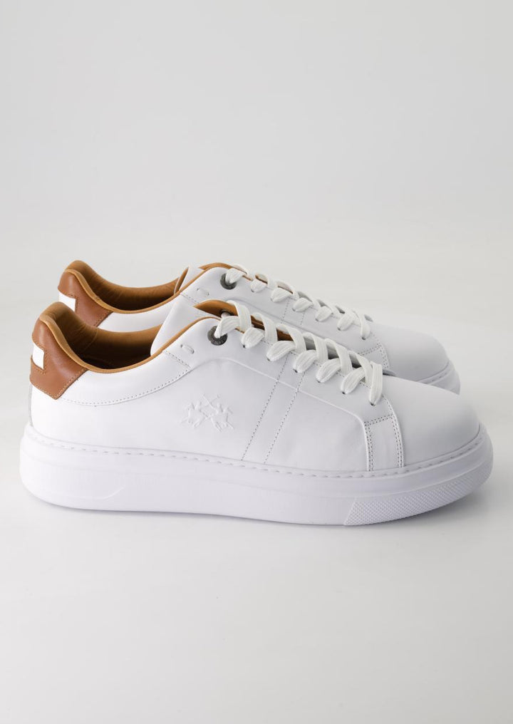 La Martina Men's Leather Sneakers | White