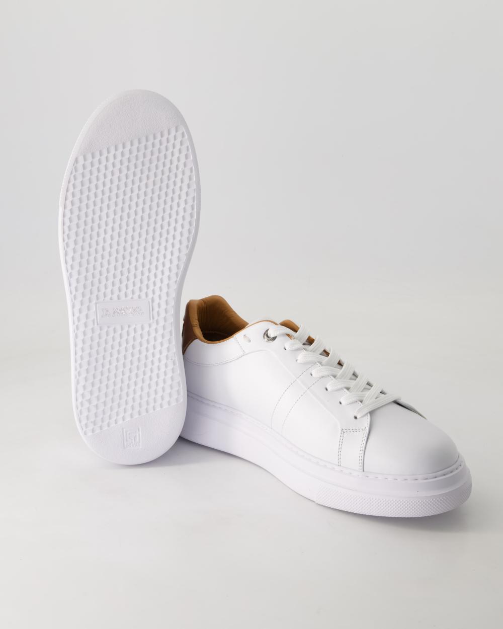 La Martina Men's Leather Sneakers | White