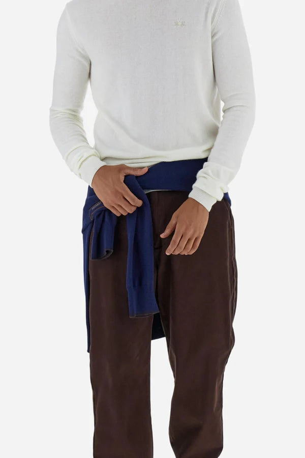 La Martina Men's Wool High Neck Jumper | Off White