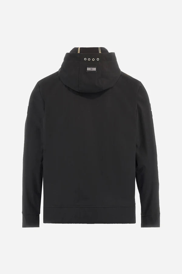 La Martina Men's Hooded Soft-shell Jacket | Black