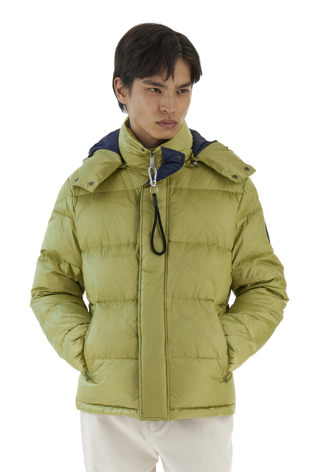 La Martina Men’s Iridescent Nylon Down Jacket Polo Player | Celery Green