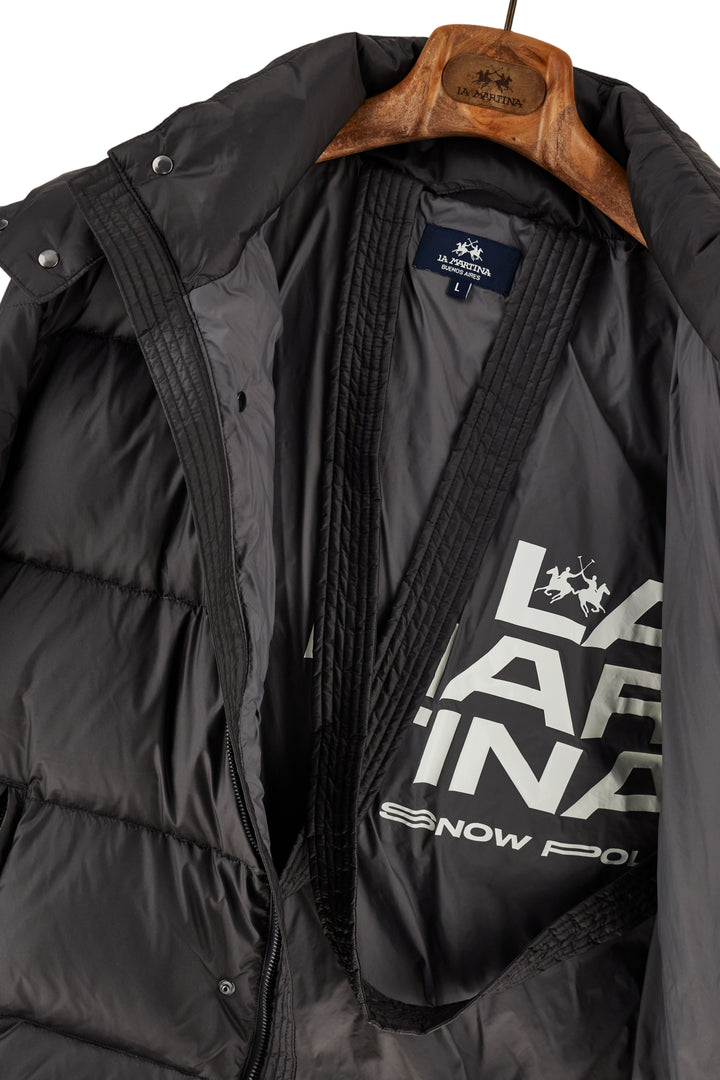 La Martina Men’s Iridescent Nylon Down Jacket Polo Player | Black
