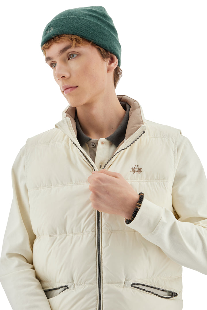 La Martina Men's Down Gilet | Cream