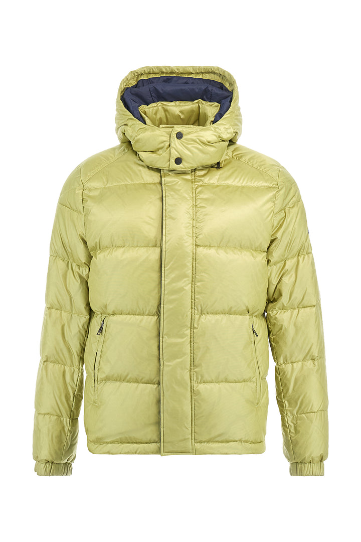 La Martina Men’s Iridescent Nylon Down Jacket Polo Player | Celery Green