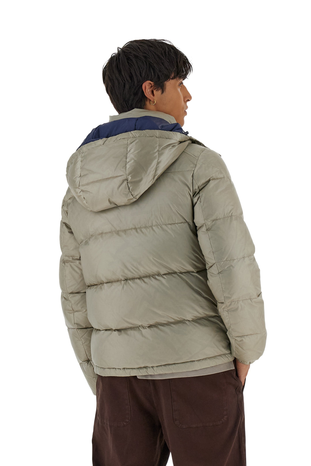 La Martina Men’s Iridescent Nylon Down Jacket Polo Player | Taupe