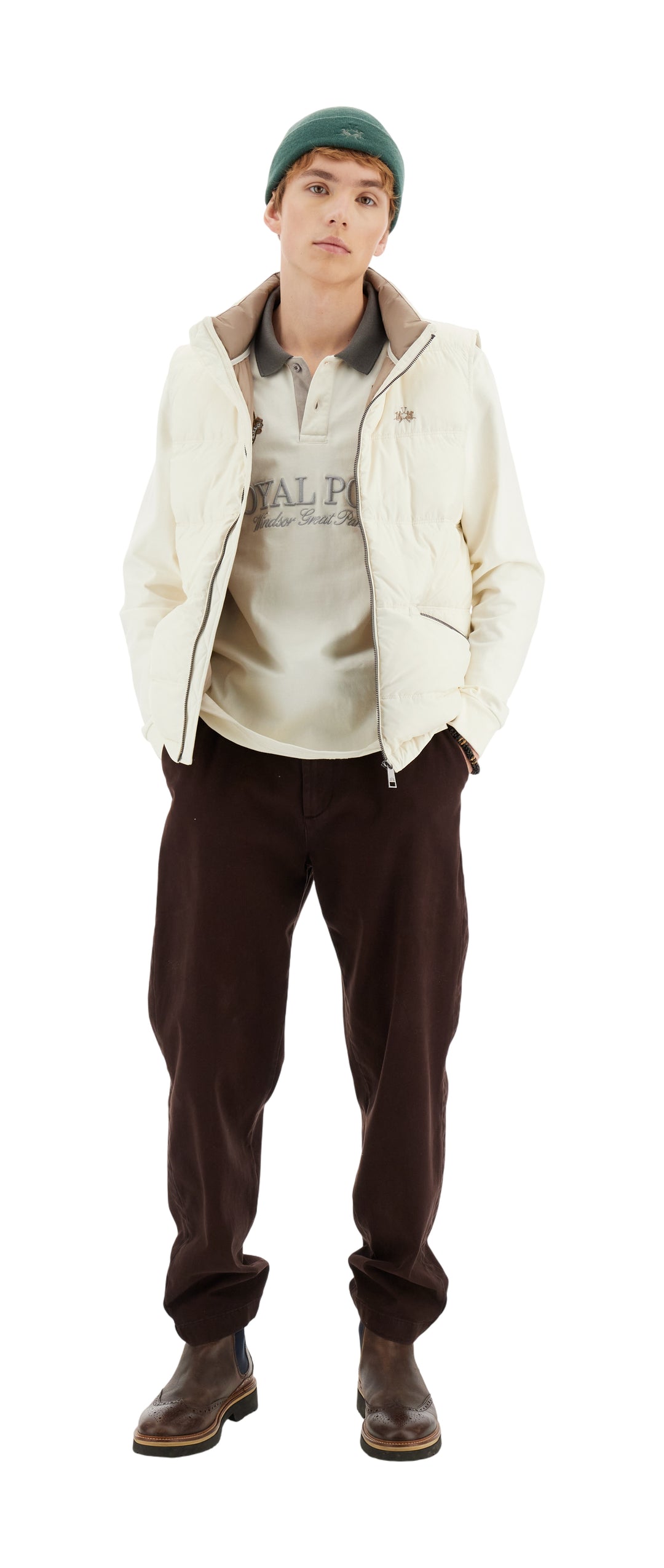 La Martina Men's Down Gilet | Cream