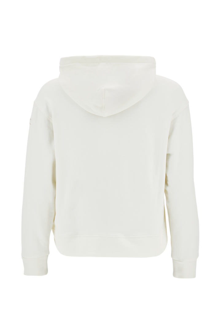 La Martina Women’s Hoodie in French Terry Royal Polo | White