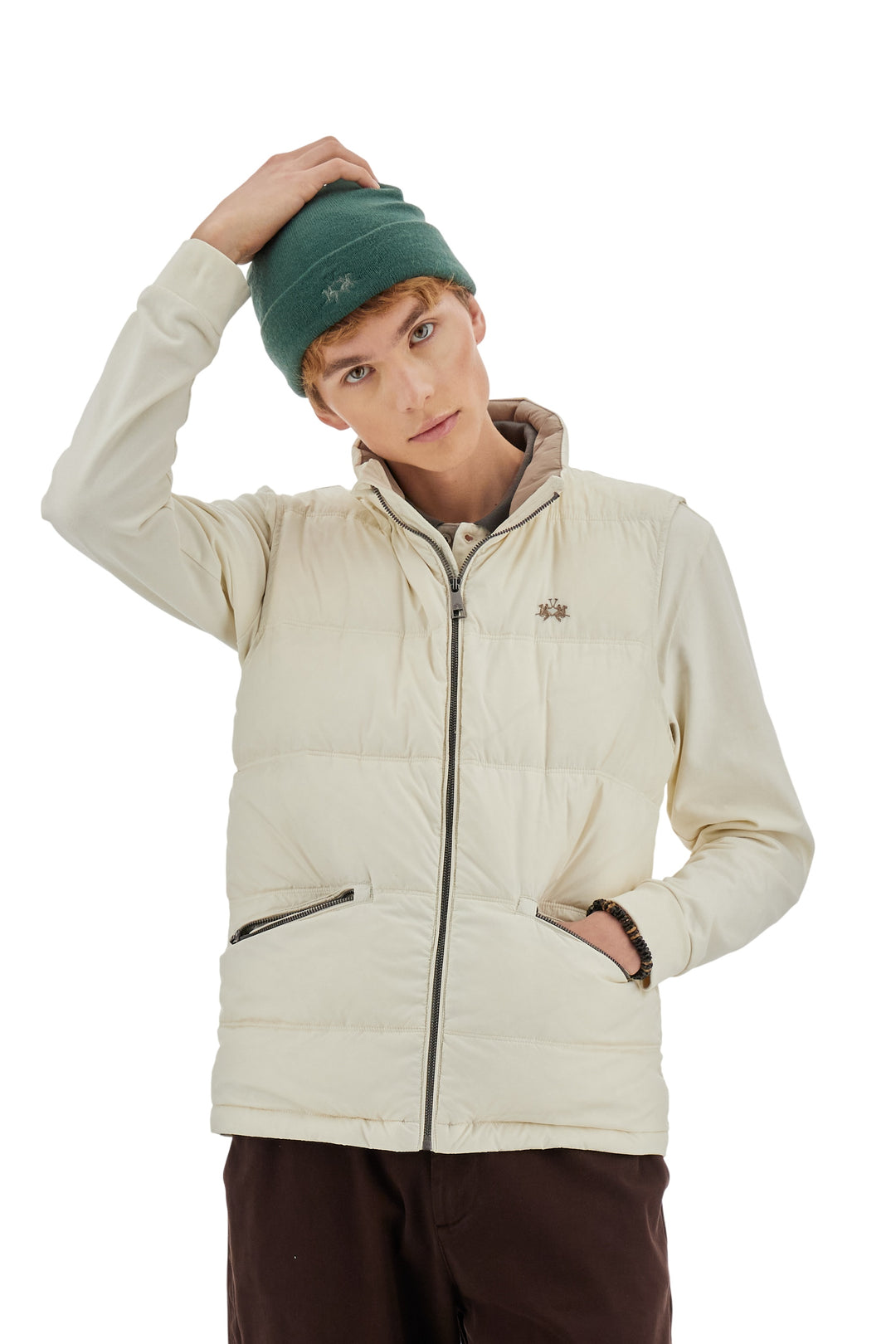 La Martina Men's Down Gilet | Cream