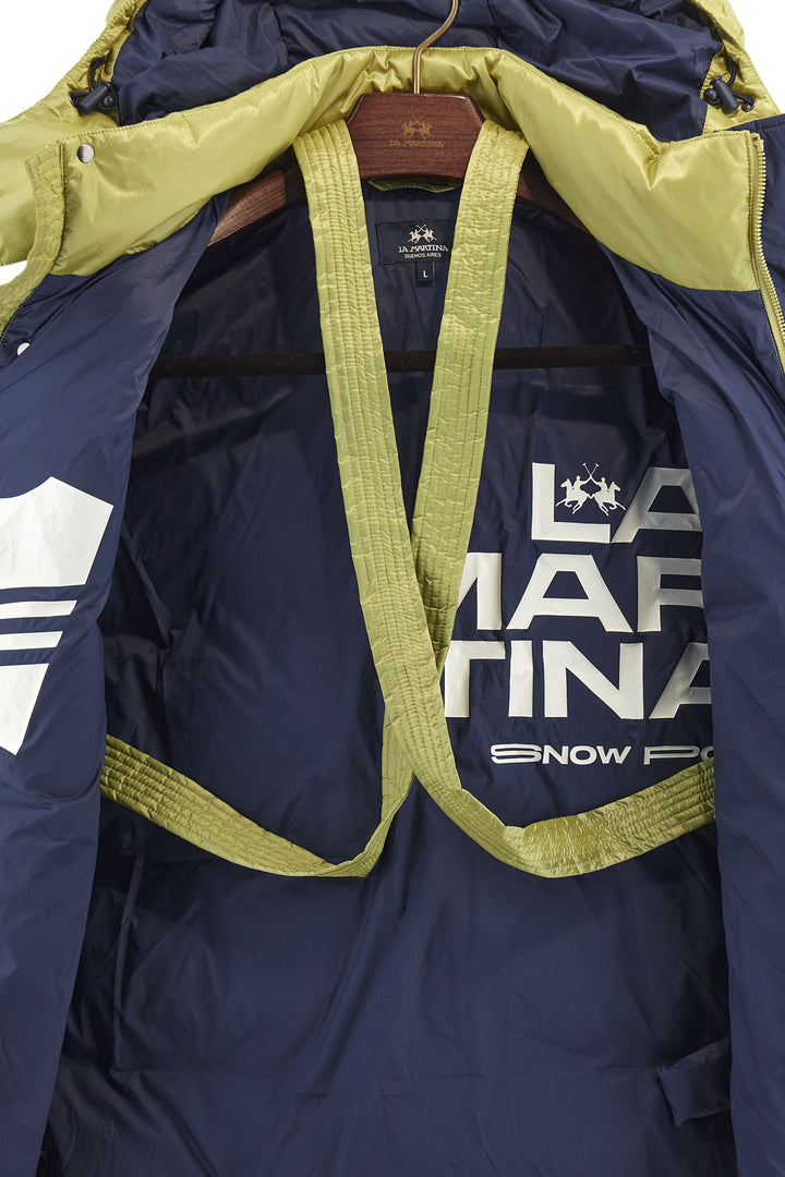 La Martina Men’s Iridescent Nylon Down Jacket Polo Player | Celery Green