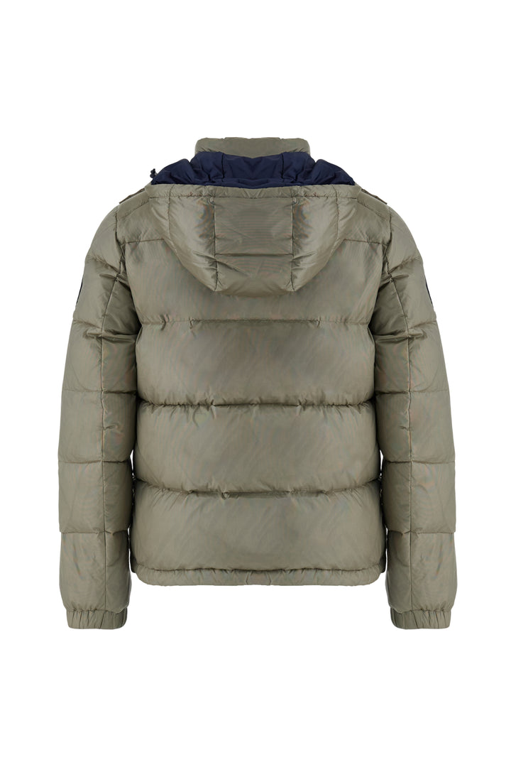 La Martina Men’s Iridescent Nylon Down Jacket Polo Player | Taupe