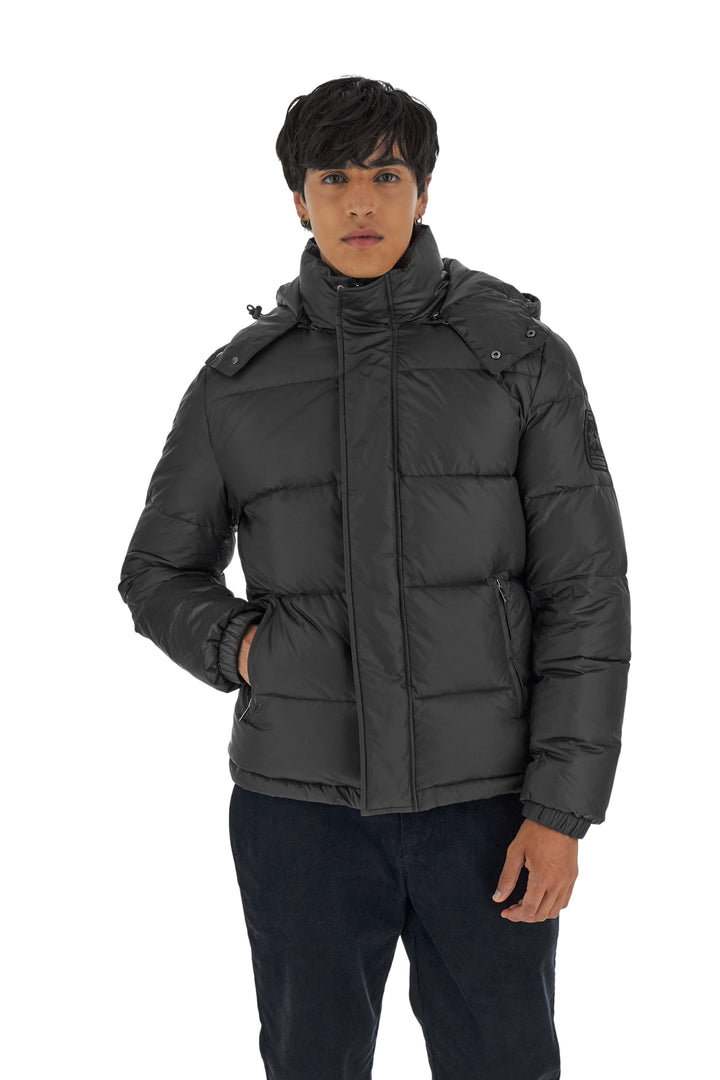 La Martina Men’s Iridescent Nylon Down Jacket Polo Player | Black