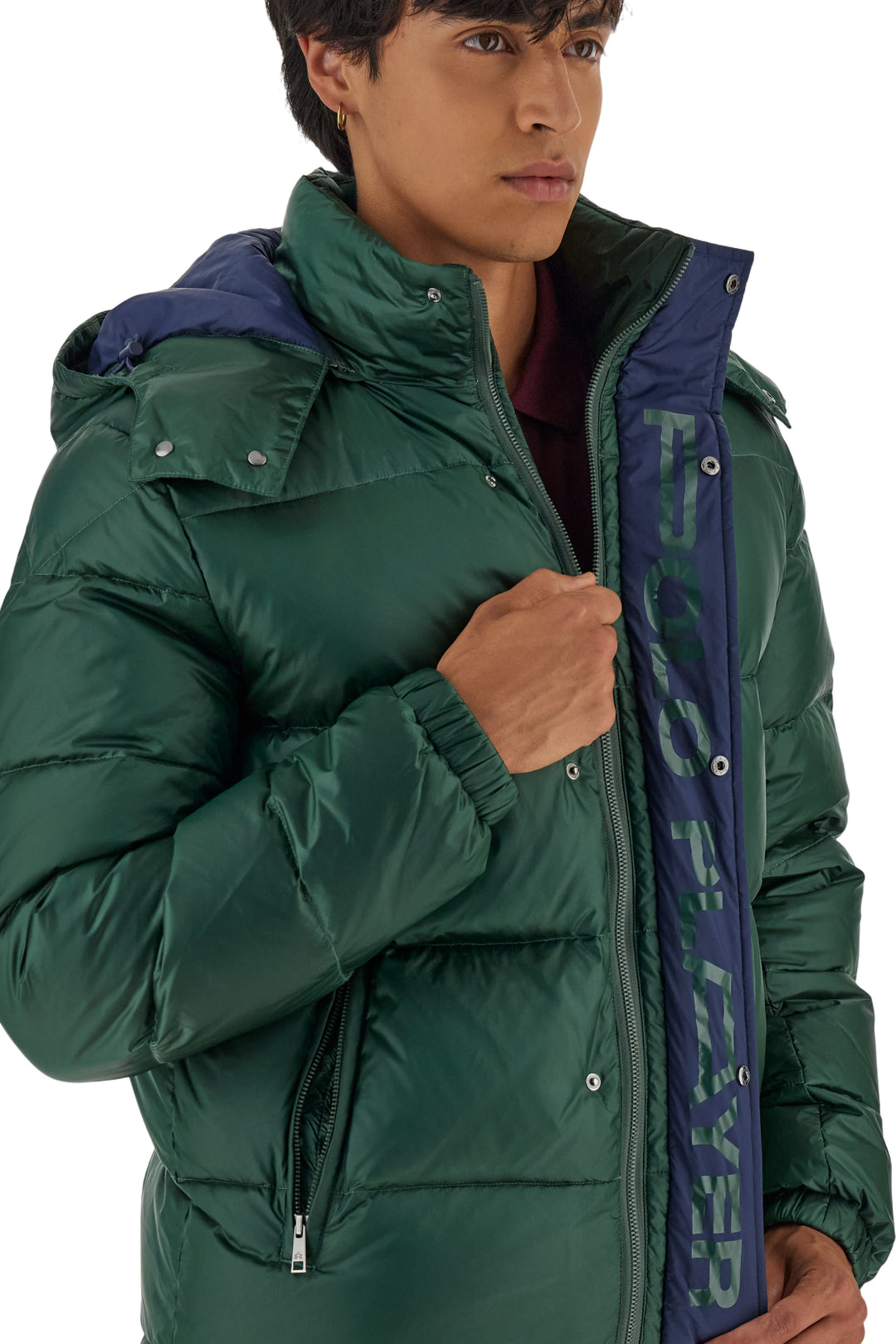 La Martina Men’s Iridescent Nylon Down Jacket Polo Player | Pine Grove