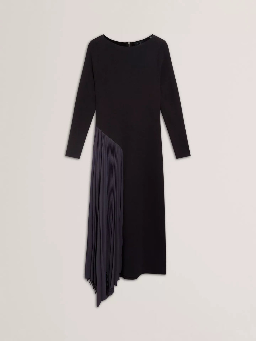 Ted Baker Belviee Long Sleeve A-Line Pleated Midi Dress | Navy