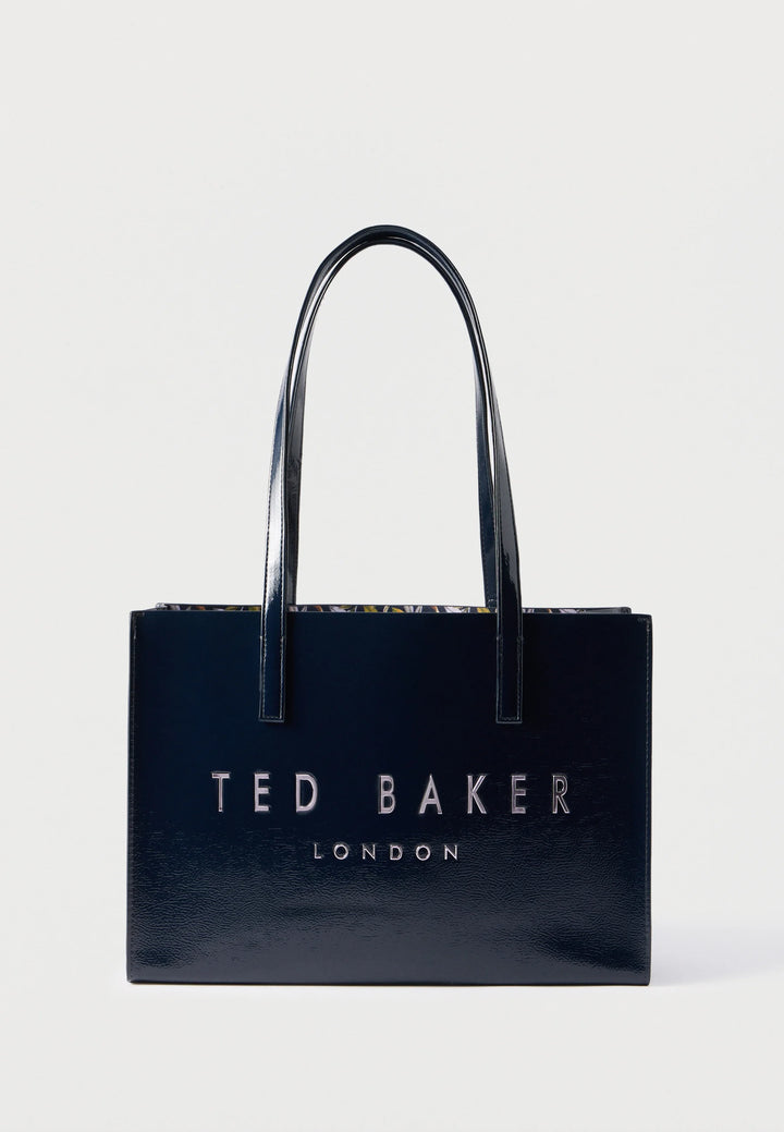 Ted Baker Camiyla Elongated Printed Crinkle Icon Bag | Navy