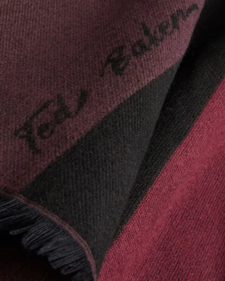 Ted Baker Suffia Buckle Poncho | Dark Red