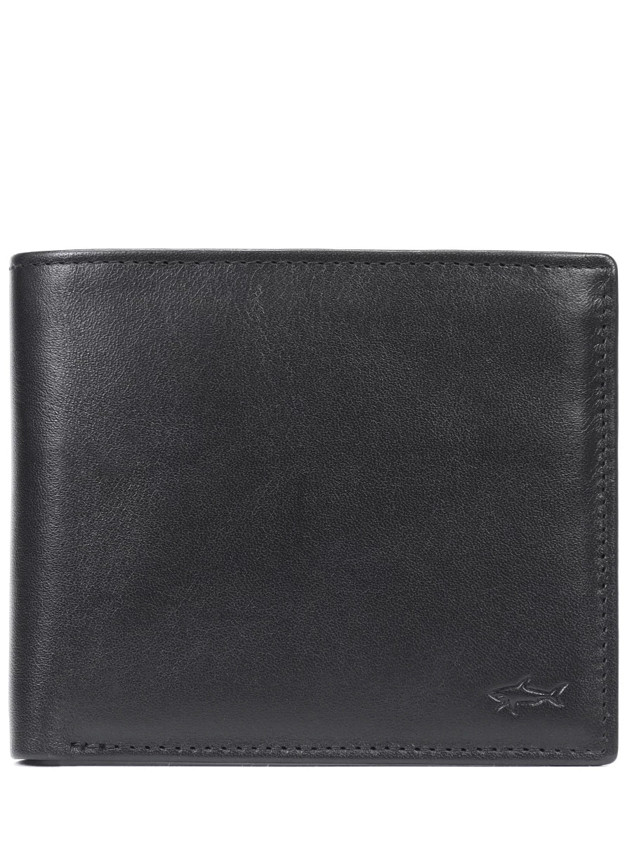 Paul & Shark Leather Billfold Wallet | Black