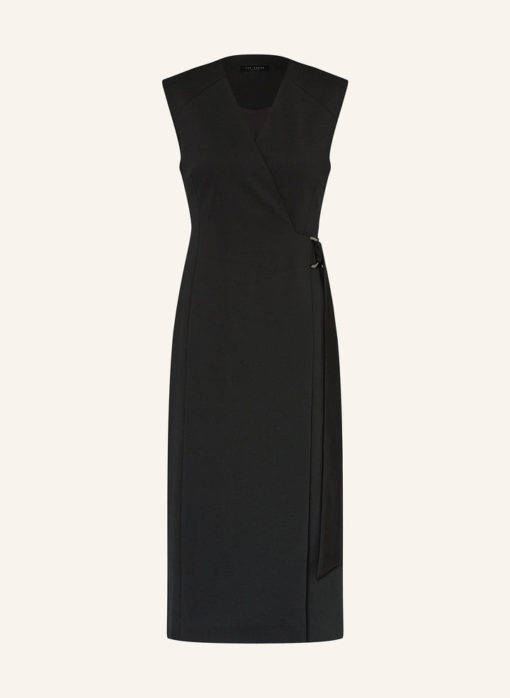 Ted Baker Indrib Tailored Wrap Mini Dress | Black