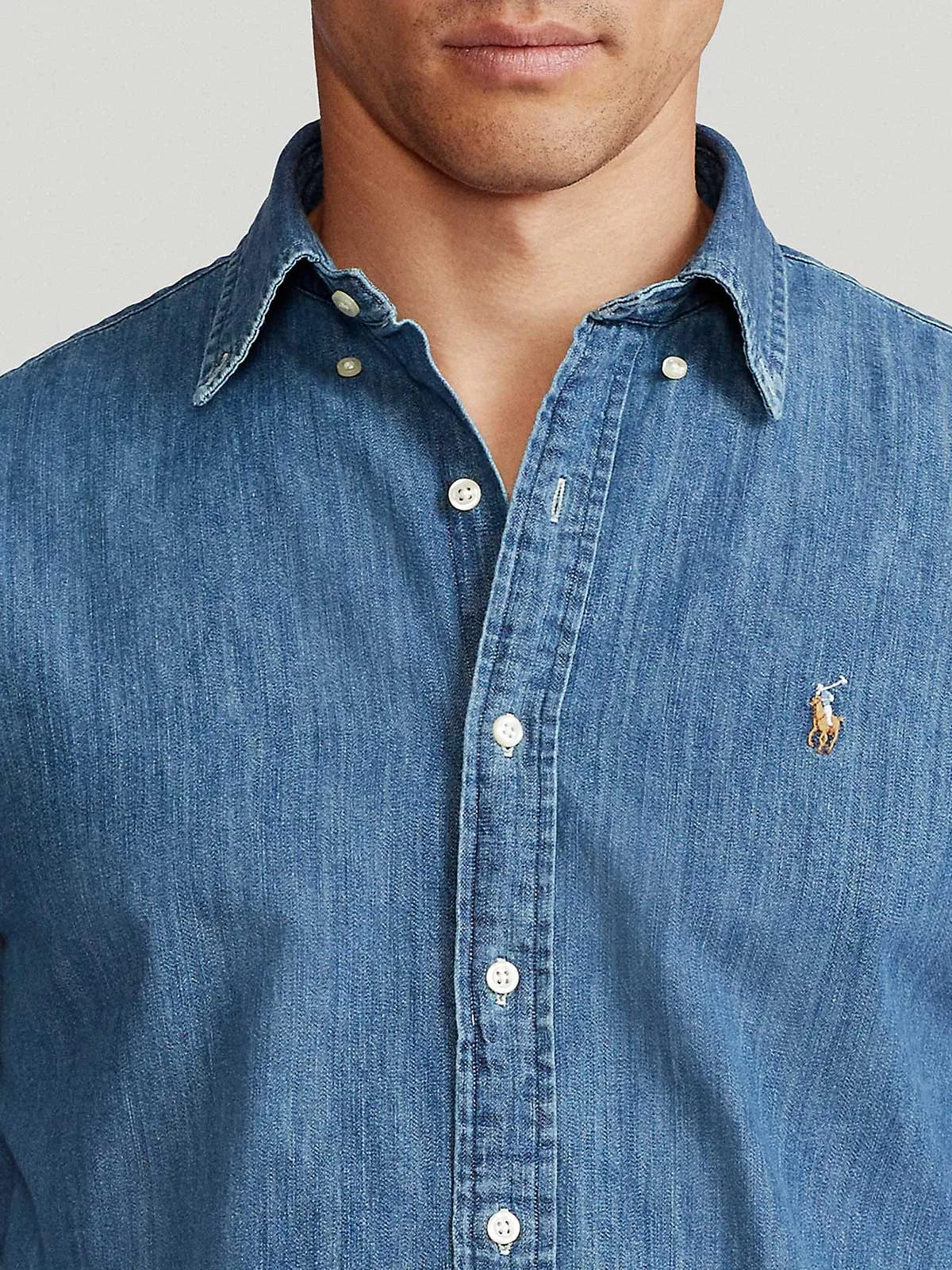 Ralph Lauren Custom Fit Chambray Shirt | Denim