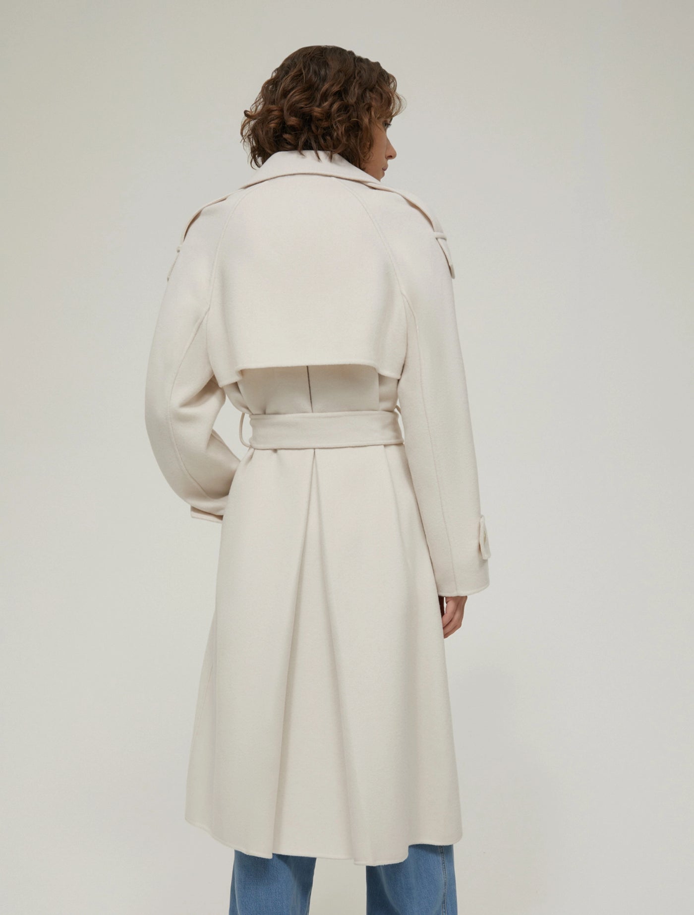 PennyBlack Zen Double-Woven Wool-Blend Coat | Ivory