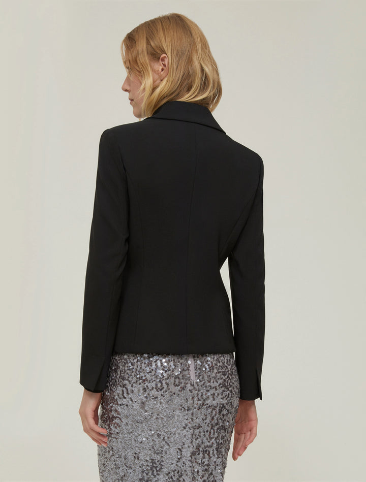 PennyBlack Slim Single-breasted Blazer | Black