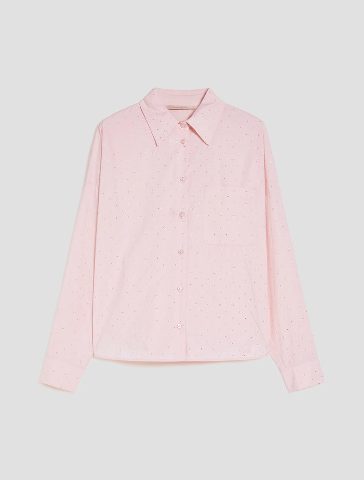 PennyBlack Oversized Rhinestone Shirt | Peach