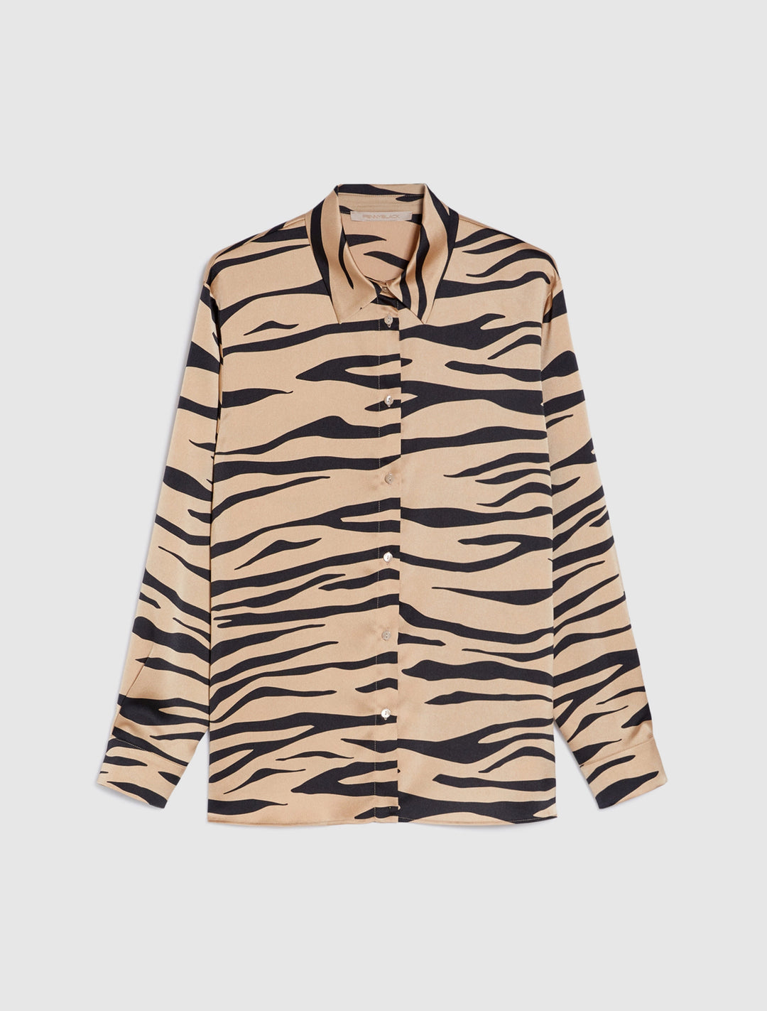 Penny Black Printed Satin Shirt | Camel