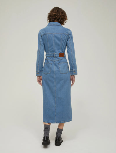 PennyBlack Lightweight Denim Shirt Dress | Navy