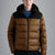 Paul & Shark Color Block Down Jacket | Bronze/Black