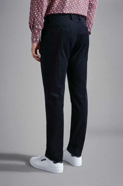 Paul & Shark Winter Stretch Cotton Regular fit Trousers | Navy