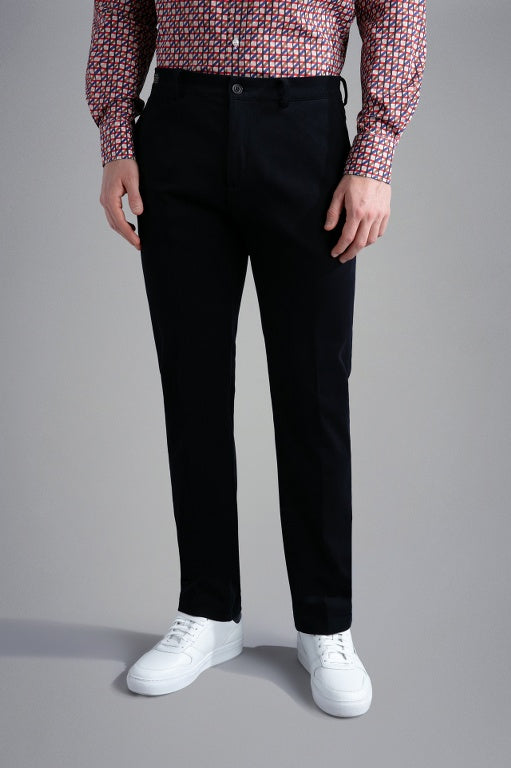Paul & Shark Winter Stretch Cotton Regular fit Trousers | Navy