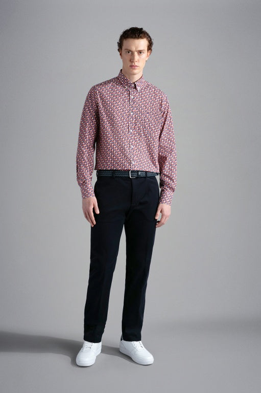 Paul & Shark Winter Stretch Cotton Regular fit Trousers | Navy