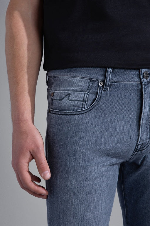 Paul & Shark 5 Pockets Organic Cotton Stretch Jeans | Light Grey