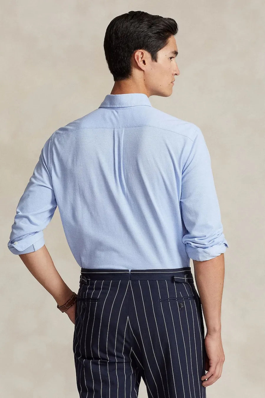 Ralph Lauren Custom Fit Stretch Oxford Shirt | Blue