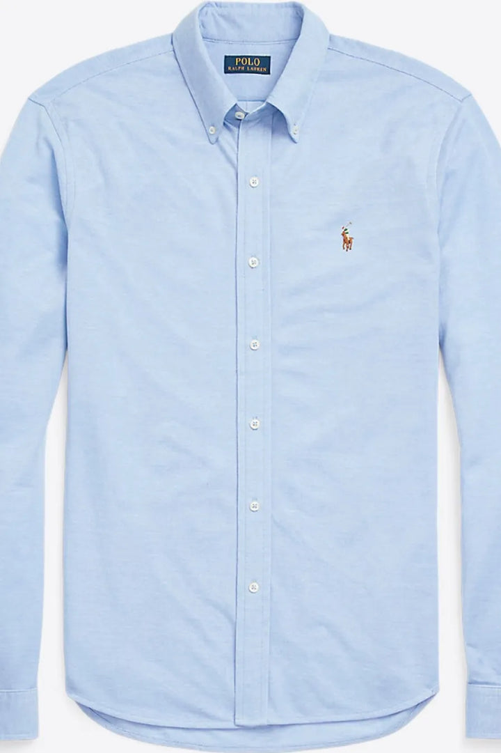 Ralph Lauren Custom Fit Stretch Oxford Shirt | Blue