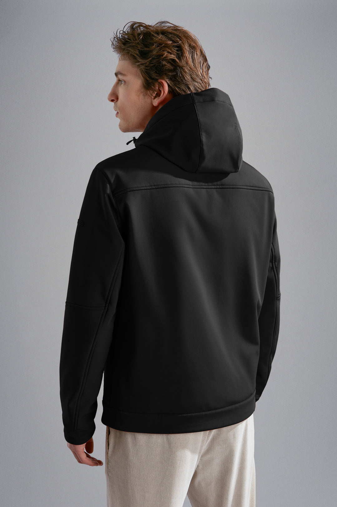 Paul & Shark Re-shark shell Save the Sea Jacket with Moon Badge | Black