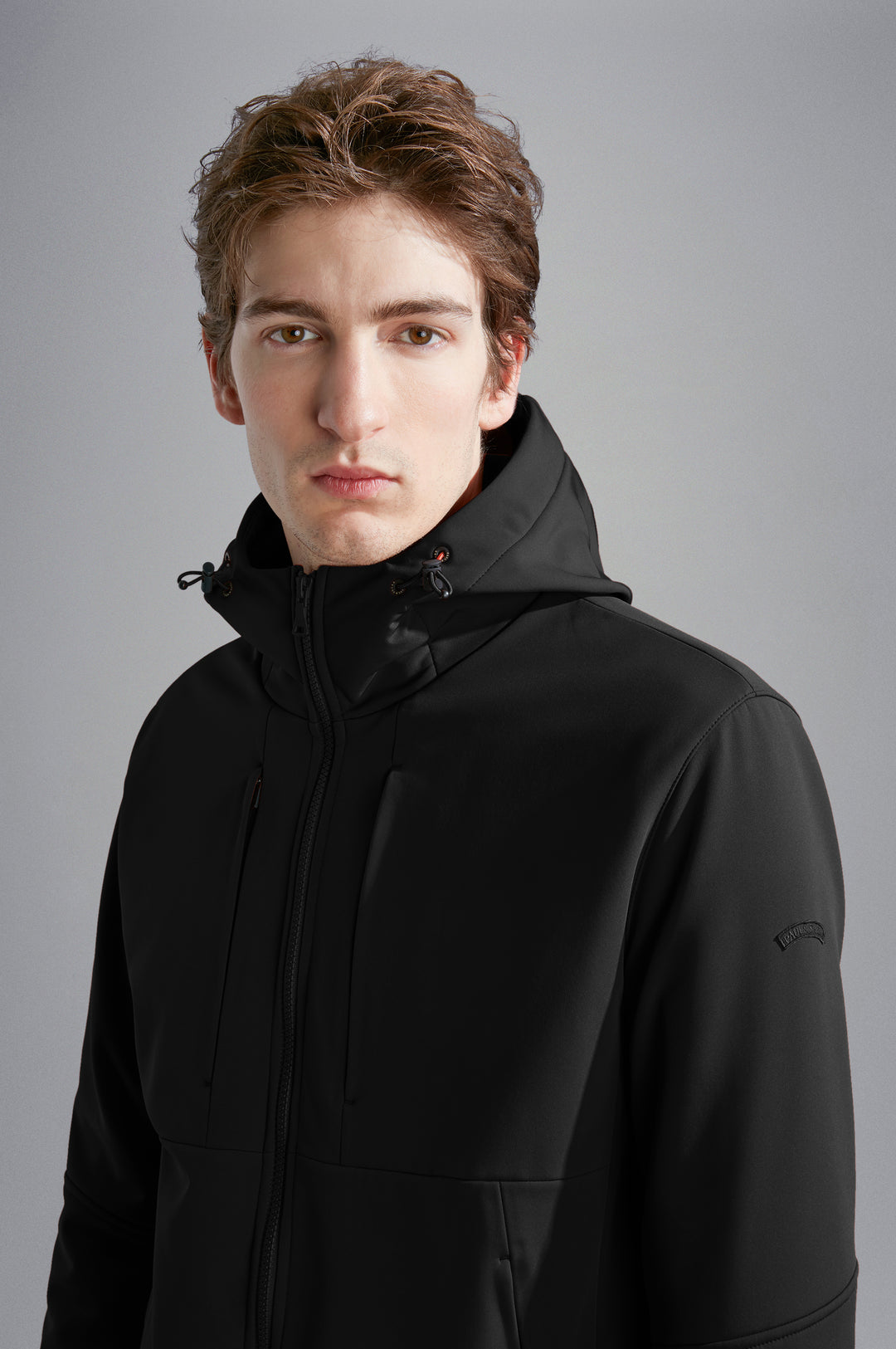 Paul & Shark Re-shark shell Save the Sea Jacket with Moon Badge | Black