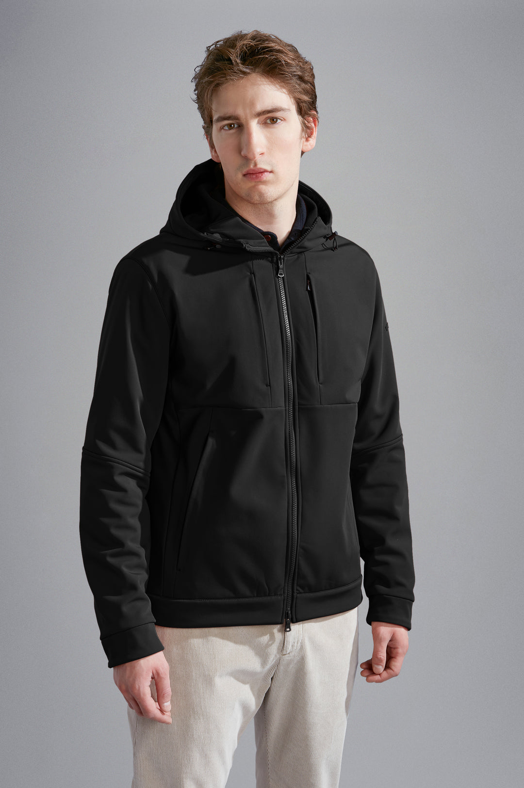 Paul & Shark Re-shark shell Save the Sea Jacket with Moon Badge | Black