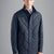 Paul & Shark Save The Sea Quilted Jacket with Alcantara® and Shark Fin | Navy