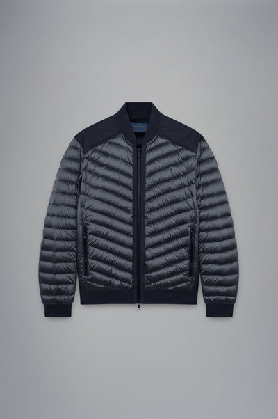 Paul & Shark Iridescent Re-Goose Down Regular Fit Bomber Jacket | Navy