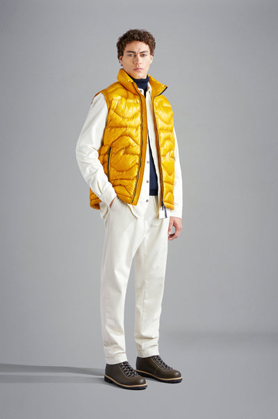 Paul & Shark Monogram Nylon Vest | Yellow