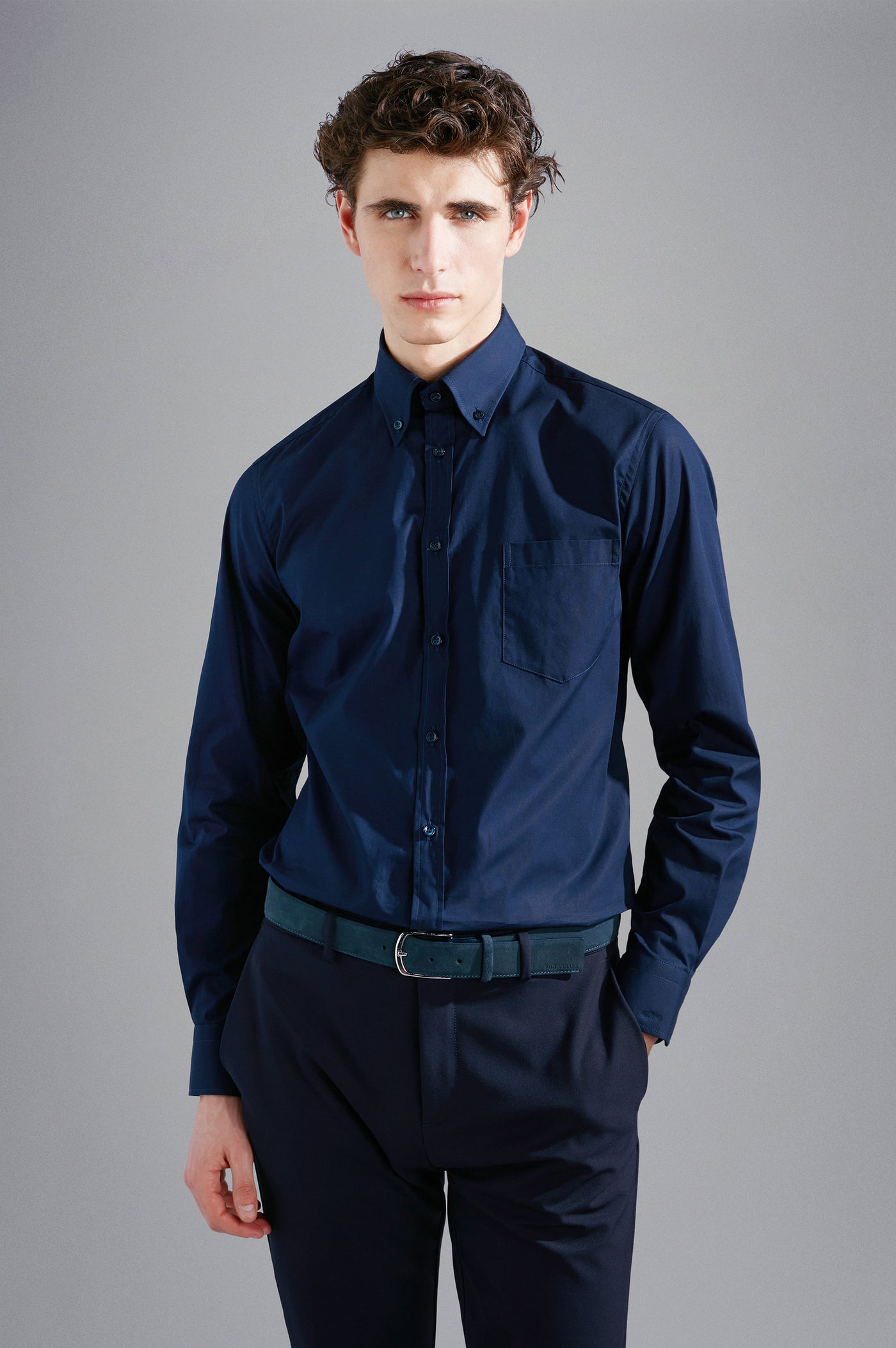 Paul & Shark Cotton Poplin Shirt | Navy